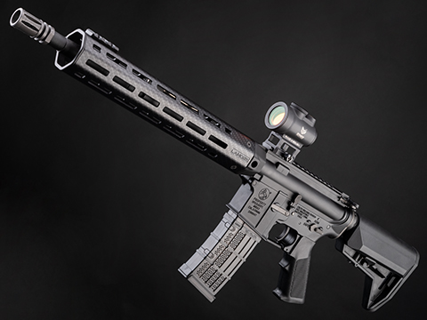 EMG Colt / Lancer Systems Licensed LCH M4 Airsoft AEG Rifle w/ EMG Combat Ready Stock (Color: Black / 12 Handguard / 400 FPS)