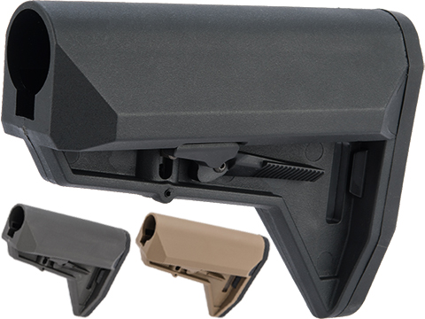 EMG ALPHA Combat Ready Retractable Stock for M4 Series Airsoft Rifles (Color: Black / Stock Only)