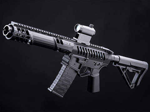 EMG F-1 Firearms PDW Airsoft AEG Training Rifle w/ eSE Electronic Trigger (Model: Black / RS-3 350 FPS)