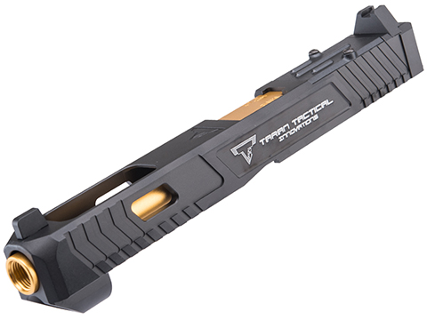 EMG G34 TTI Licensed CNC Combat Master Optic Cut Slide for Umarex GLOCK G17 / G34 Gen.4 Series GBB Pistols (Color: Black)