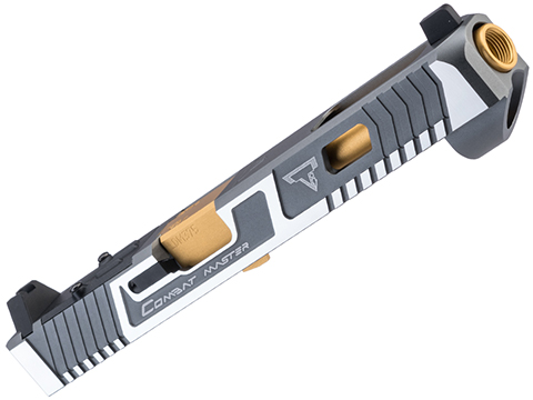 EMG G34 TTI Licensed CNC Combat Master Optic Cut Slide for Umarex GLOCK G17 / G34 Gen.4 Series GBB Pistols (Color: Grey)