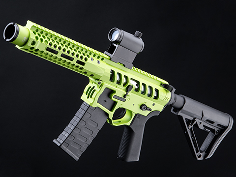 EMG F-1 Firearms PDW AR15 eSilverEdge Airsoft AEG Training Rifle (Model: 3G Style 2 / RS3 / Lime)