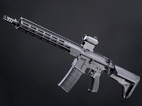 EMG Custom LanTac Licensed LA-SF15 Receiver M-LOK Airsoft AEG Rifle w/ Platinum QBS Gearbox (Color: Black / Carbine / 400 FPS)
