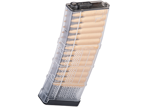 EMG 190rd Lancer Systems Licensed L5 AWM Airsoft Mid-Cap Magazines (Color: Clear / Single)