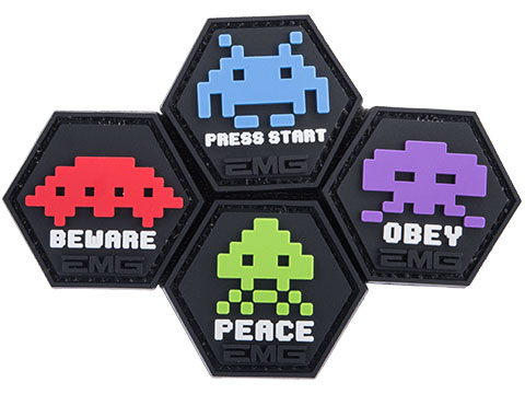 Operator Profile PVC Hex Patch Space Invaders Set