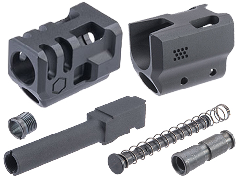 EMG Strike Industires Barrel Compensator Kit for SAI BLU Airsoft Gas Blowback Pistols 