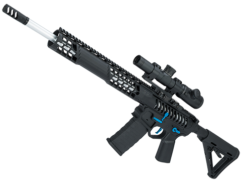 EMG F-1 Firearms BDR-15 3G AR15 2.0 eSilverEdge Full Metal Airsoft AEG Training Rifle (Color: Black - Blue / Magpul / 350 FPS)