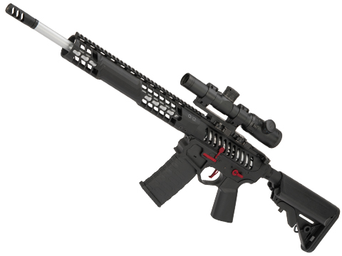 EMG F-1 Firearms BDR-15 3G AR15 Full Metal Airsoft AEG Training Rifle (Model: Black / Red / 350 FPS / eSE)