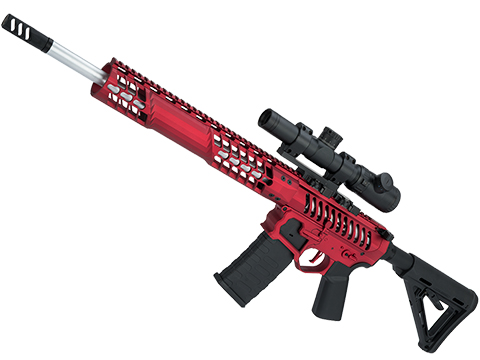 EMG F-1 Firearms BDR-15 3G AR15 2.0 eSilverEdge Full Metal Airsoft AEG Training Rifle (Color: Red / Magpul 350 FPS / Gun Only)