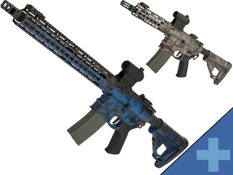 EMG / Sharps Bros Hellbreaker Licensed Advanced M4 Airsoft AEG w/ Custom Cerakote (Model: 15 Carbine / Blue Sludge)