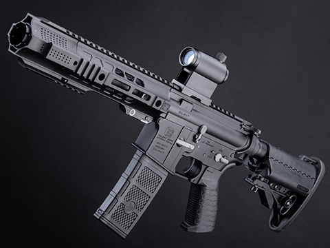 EMG SAI GRY Gen. 2 Forge Style Receiver AEG Training Rifle w/ JailBrake Muzzle and GATE ASTER Programmable MOSFET (Model: CQB / Black)