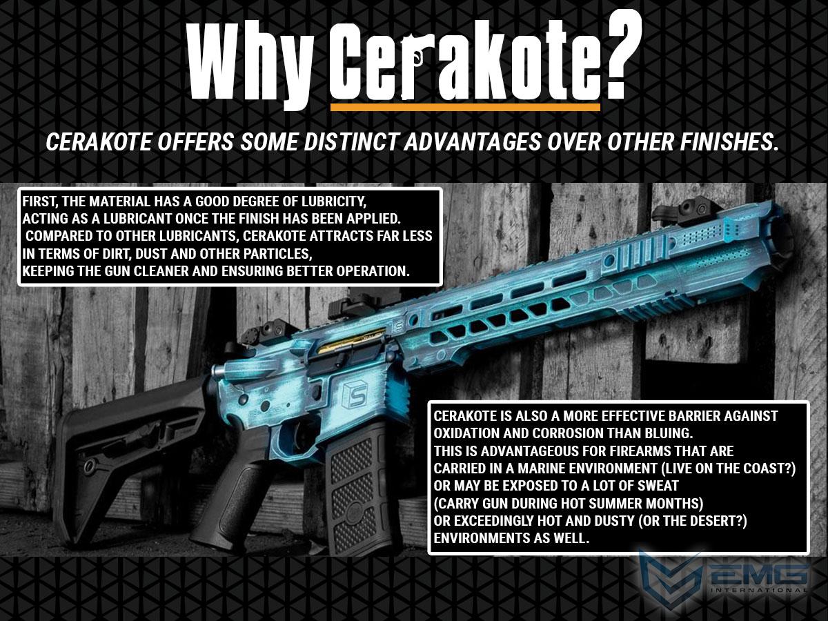 EMG Falkor AR-15 RECCE Training Weapon M4 Airsoft AEG Rifle w/ Black Sheep  Arms Custom Cerakote (Color: Cyrex)