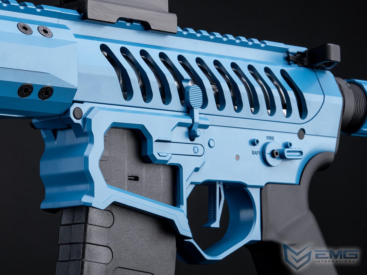 EMG F-1 Firearms SBR Airsoft AEG Training Rifle w/ eSE Electronic Trigger  (Model: Blue / Tron 350 FPS / Gun Only) | EMG Arms