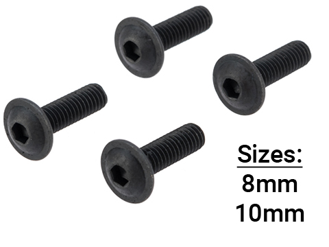 EPeS Screw Set for M4 AEG Motor Pistol Grips (Length: 8mm)