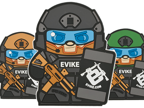 Epik Panda Evike Matt PVC Rubber Hook and Loop Morale Patch 