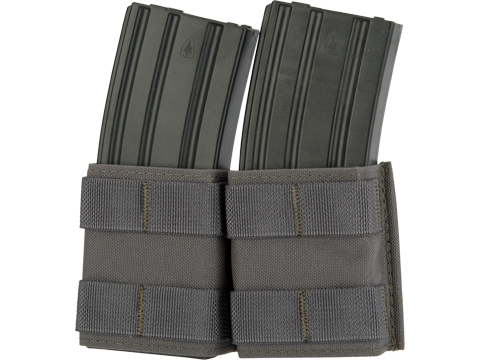 Esstac Double 5.56mm Shorty KYWI Magazine Pouch (Color: Wolf Grey)