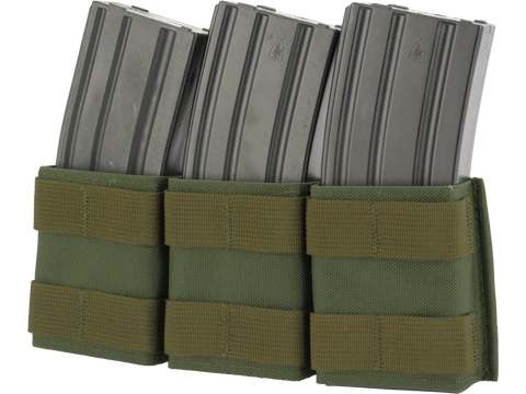 Esstac Triple Shorty 5.56mm KYWI Magazine Pouch (Color: OD Green)