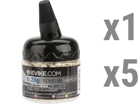 Evike.com 0.20g MAX Precision 6mm Airsoft BB 500 Round Promotional Bottle 