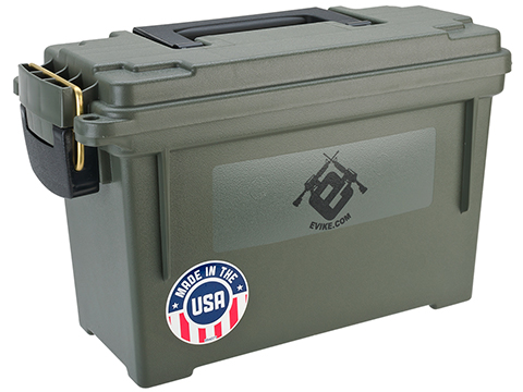 Evike.com Made in USA Molded Polypropylene Stackable Ammo Can by Plano (Size: 11.625 x 5.125 x 7.125)