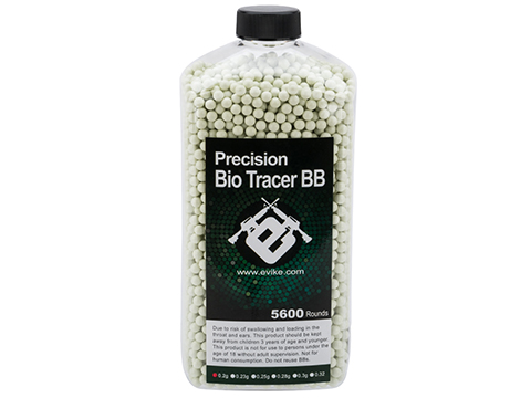 Evike.com Biodegradable Match Grade 6mm Airsoft Tracer BBs (Color: Green Tracer / .28g / 5600 Rounds)