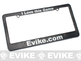 Evike.com I LOVE THIS GAME Tactical Airsoft License Plate Frame