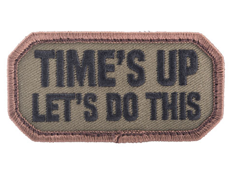 Mil-Spec-Monkey Times Up Embroidered Morale Patch (Color: Forest)