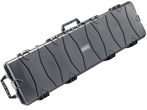 Evike.com Stackable Rolling Rifle Case w/ Customizable Grid Foam (Model: 53 / Black)