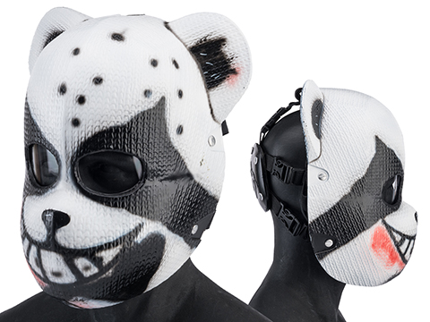 Evike.com RLUX Fiberglass Killer Panda Full Face Mask (Color: White / Medium)