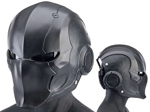 Evike.com RLUX Fiberglass Merc Full Face Mask (Color: Black / Large)