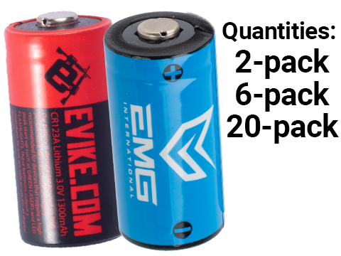 High Performance CR123A 3V Lithium Battery (Quantity: Pack of 2 / EMG)