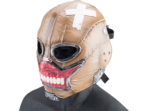 Evike.com R-Custom Fiberglass Zombie Full Face Mask (Color: Brown / Polycarbonate Lens / Large)