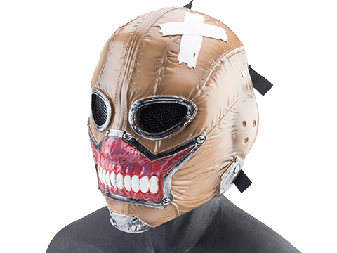 Evike.com R-Custom Fiberglass Zombie Full Face Mask (Color: Brown / Mesh Lens / Large)