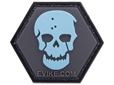 Operator Profile PVC Hex Patch (Style: Blue Skull)
