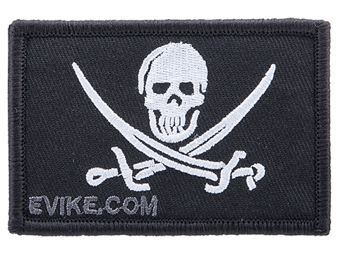 Evike.com Pirate's Flag 3 x 2 Embroidered Morale Patch Series (Model: Calico Jack)