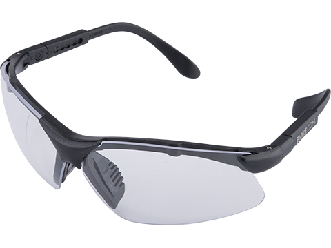 Evike.com ANSI Rated Anti-Fog Safety Glasses (Color: Black / Clear Lens)