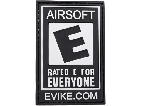Evike.com Airsoft: Rated E For Everyone PVC Hook and Loop Morale Patch