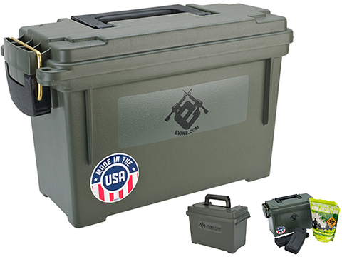 Evike.com Made in USA Molded Polypropylene Stackable Ammo Can by Plano (Size: 11.625 x 5.125 x 7.125)