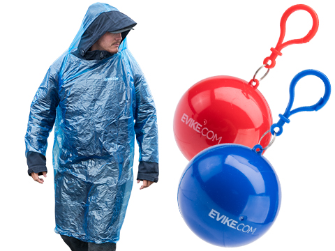 Evike.com Rain Poncho-To-Go Ball Key Chain 