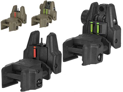 Dual-Profile Rhino Fiber Optic Flip-up Rifle / SMG Sight by Evike 