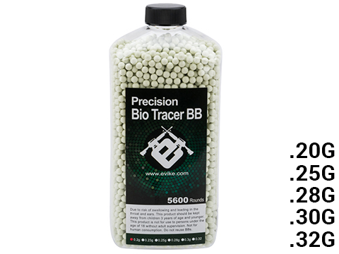 Evike.com Biodegradable Match Grade 6mm Airsoft Tracer BBs (Color: Green Tracer / .25g / 5600 Rounds)