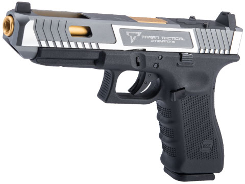 Elite Force GLOCK 17 Gen.4 Gas Blowback Airsoft Pistol w/ EMG TTI CNC G34 Combat Master Slide (Color: Silver)