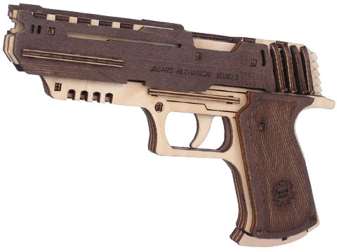 UGears Mechanical Model Wood Rubber Band Gun (Model: TSZH012)