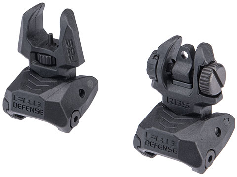 FAB Defense Front And Rear Flip-Up Sight Set (Color: Black)