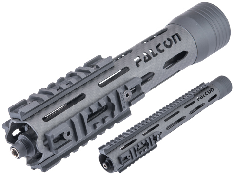 Falcon Inc Carbon1 Carbon Fiber Handguard Kit for Tokyo Marui MWS Gas Blowback Airsoft Rifles 