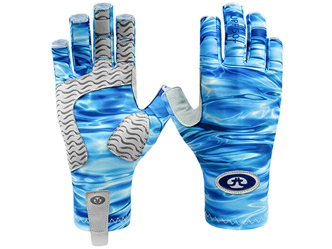 Flying Fisherman Sunbandit Pro Series Gloves (Color: Blue Water / Large - X-Large)