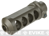 6mmProShop Full CNC Style Muzzle Brake for M107A1 Series Airsoft Sniper Rifles (Color: Dark Earth)