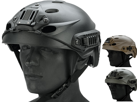 FMA Special Force Recon Tactical Helmet with ARC Rails and NVG Hood 