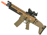 FN Herstal Licensed Full Metal SCAR-L Airsoft AEG Rifle by Cybergun (Color: Tan)
