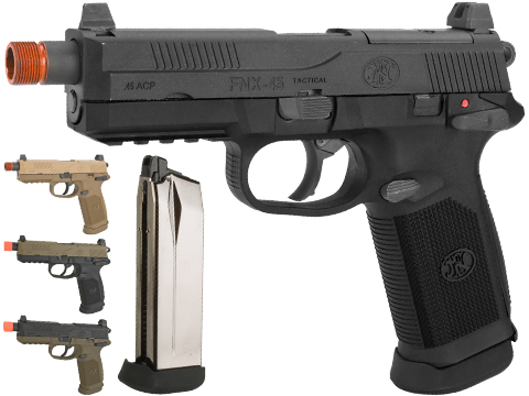 Cybergun FN Herstal Licensed FNX-45 Tactical Airsoft Gas Blowback Pistol by VFC (Color: Dark Earth / Gun Only)