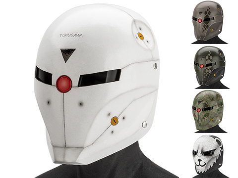 Evike.com R-Custom Fiberglass  Fox Full Face Mask  with Smoked Lenses(Color: White / Clear Lens)